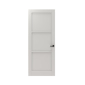 Lundia binnendeur Frama Tre 2A01 wit gegrondverfd opdek links 68 x 231,5 cm