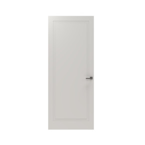 Lundia binnendeur Vika En BA01 RAL 9010 gelakt opdek rechts 83 x 201,5 cm