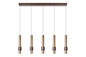 Lucide hanglamp Margary 5x4.2W koper
