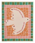 Muurdecoratie beige FSC Mix - l40xb50xh3cm