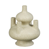 Kandelaar beige - l22,5xb22,5xh29,5cm