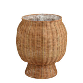 Mand rond bruin - h37xd33cm