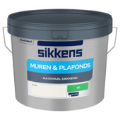 Sikkens muurverf binnen mat RAL 9010 10 liter