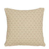 Kussen print driehoek beige 45 x 45 cm