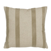 Kussen print streep taupe 45 x 45 cm