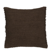 Kussen streep donker bruin 45 x 45 cm