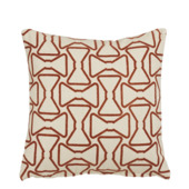 Kussen graphic strik beige 45 x 45 cm