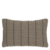 Kussen geribbeld taupe 55 x 35 cm