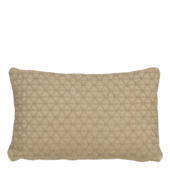 Kussen print driehoek licht grijs 55 x 35 cm