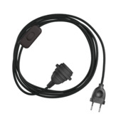 Plug-in hanglamp + fitting zwart