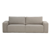 KARWEI 3-zits bank Mack grijs gerecycled stof