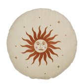 Kussen graphic zon roze Ø 40 cm