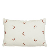 Kussen print maan bruin 55 x 35 cm