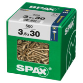 Spax universele schroef 3,5 x 30 mm yellox 500 stuks