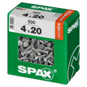 Spax universele schroef 4 x 20 mm wirox 500 stuks