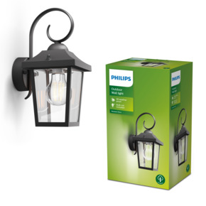 Philips buitenlamp Buzzard zwart