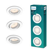 Philips Enneper inbouwspot 3xGU10 wit