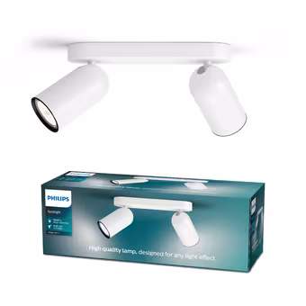 Philips duospot Pongee wit