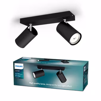 Philips duospot Kosipo zwart