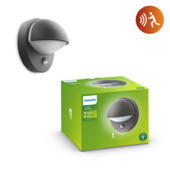 Philips buitenlamp June antraciet met bewegingssensor