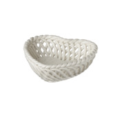 Keramieken schaal wit 16x16x16cm