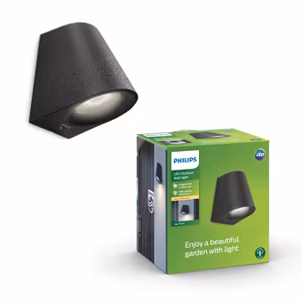 Philips wandlamp Virga zwart