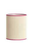 Lampenkap Theo-Bert Pot cilinder beige roze Ø 23 cm
