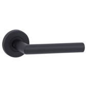 Novidade deurkrukset Porto rond rozet zwart RVS