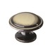 Knop Quinty messing antiek 29mm