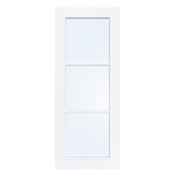 Arne & Bodil binnendeur ABB104 blank glas - extra wit afgelakt - glaslat glaslat extra wit