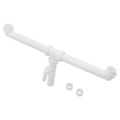 Sanivesk Duploafvoer Gelijk 6/4x40mm Wit