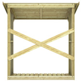 Haardhoutberging Wenen grenen hout 72 x 180 x 180 cm