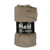 Fleece plaid beige 180 x 130 cm