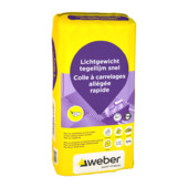 Weber Beamix lichtgewicht tegellijm snel 15 kg
