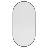 Haceka badkamerspiegel Deco mat zwart 80 x 40 cm ovaal