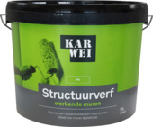 KARWEI structuurverf werkende muren wit 10 liter