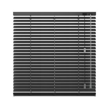 KARWEI aluminium jaloezie gewoon raam 28412 mat zwart 25 mm op maat