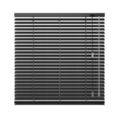 KARWEI aluminium jaloezie draaikiepraam 28412 mat zwart 25 mm op maat