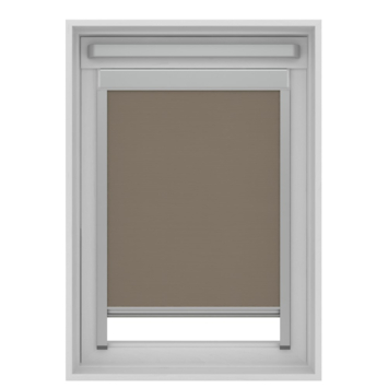 KARWEI rolgordijn dakraam 28146 bruin verduisterend op maat