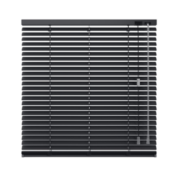 KARWEI aluminium jaloezie draaikiepraam 28420 zijdeglans zwart 25 mm op maat
