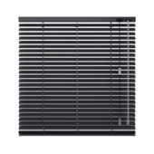 KARWEI aluminium jaloezie gewoon raam 28420 zijdeglans zwart 25 mm op maat