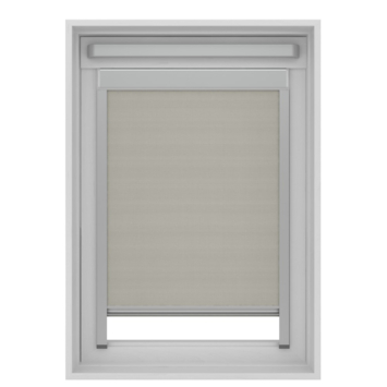 KARWEI rolgordijn dakraam 28151 licht grijs verduisterend op maat