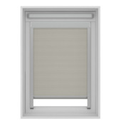 KARWEI rolgordijn dakraam 28151 licht grijs verduisterend op maat