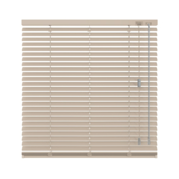 KARWEI aluminium jaloezie draaikiepraam 28410 mat taupe grijs 25 mm op maat