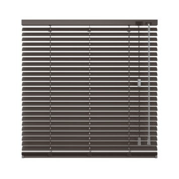 KARWEI aluminium jaloezie draaikiepraam 28405 mat bruin 25 mm op maat