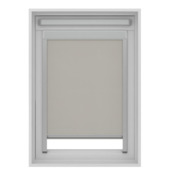 KARWEI rolgordijn dakraam 28144 licht grijs verduisterend op maat