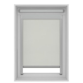 KARWEI rolgordijn dakraam 28154 wit verduisterend op maat