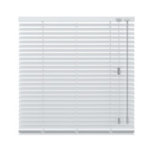 KARWEI aluminium jaloezie draaikiepraam 28419 zijdeglans zilver 25 mm op maat