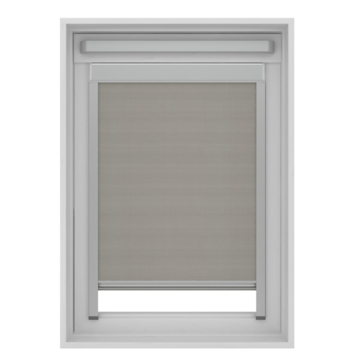 KARWEI rolgordijn dakraam 28152 grijs verduisterend op maat