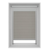 KARWEI rolgordijn dakraam 28152 grijs verduisterend op maat